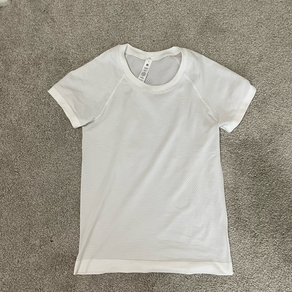 lululemon white swiftly tech race length 2.0 size 2